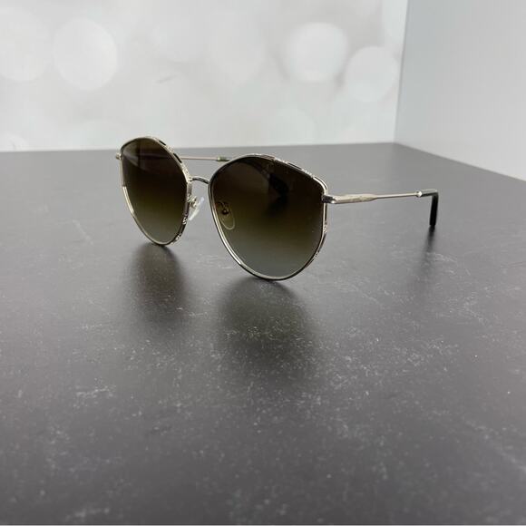 Salvatore Ferragamo SF264S 709 Gold Oval Sunglasses Women’s Sz 60-15-140 main image 6